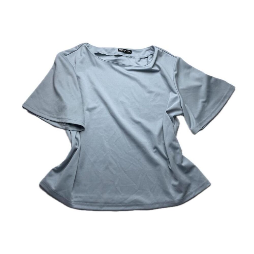 Dressy blue blouse top by SHEIN